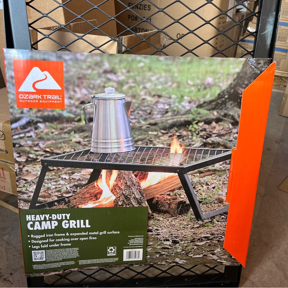 Ozark Trail Heavy-Duty Camp Grill - Black